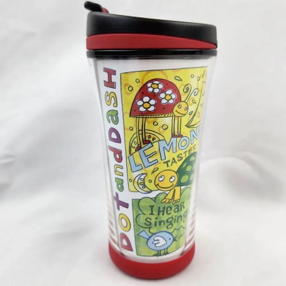 ☕️Starbucks 2007 Dot & Dash Customizable 8oz Travel Tumbler